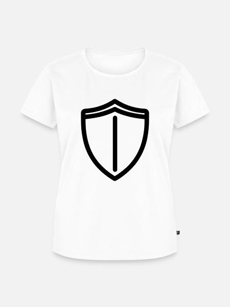 Schild - Frauen Premium Bio T-Shirt - Weiß