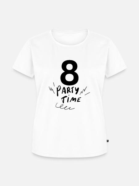 8 - Frauen Premium Bio T-Shirt - Weiß