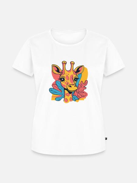 Giraffe - Frauen Premium Bio T-Shirt - Weiß