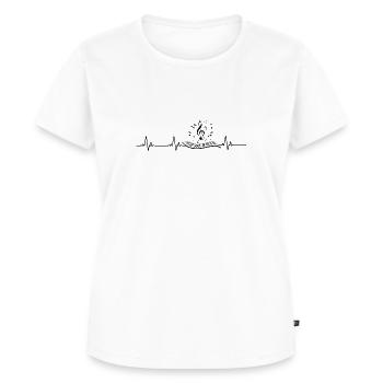 Klavier - Frauen Premium Bio T-Shirt - Weiß - Vorne - AI Model Female 172 dark (172cm)