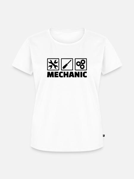 Mechaniker - Frauen Premium Bio T-Shirt - Weiß