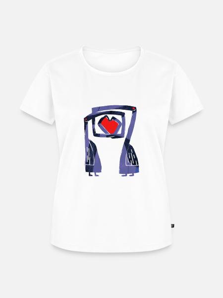 Turteltauben - Frauen Premium Bio T-Shirt - Weiß