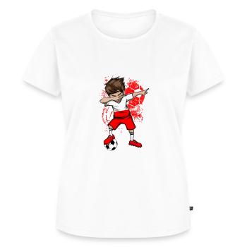 Poland football national team World Cup - Women's Premium Organic T-shirt - white - Front - AI Model Female 172 dark (172cm)