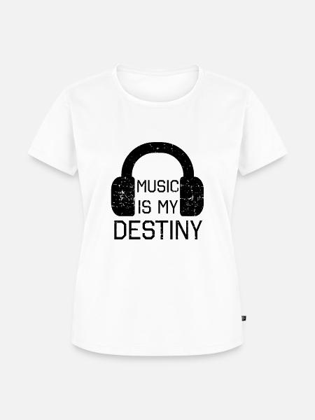Musik - Frauen Premium Bio T-Shirt - Weiß