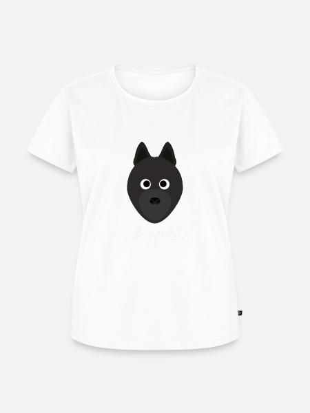 Schipperke - Frauen Premium Bio T-Shirt - Weiß