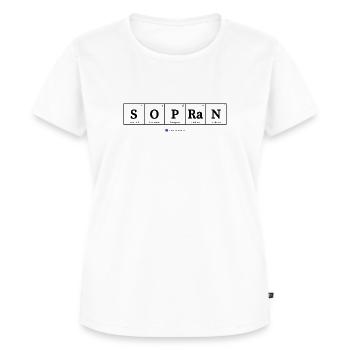 Soprano (light fabrics) - Women's Premium Organic T-shirt - white - Front - AI Model Female 172 dark (172cm)