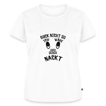 Nackedei - Frauen Premium Bio T-Shirt - Weiß - Vorne - AI Model Female 172 dark (172cm)