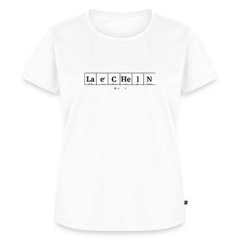laecheln (helle Stoffe) - Frauen Premium Bio T-Shirt - Weiß - Vorne - AI Model Female 172 dark (172cm)