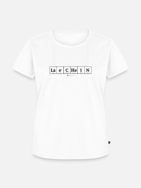 laecheln (helle Stoffe) - Frauen Premium Bio T-Shirt - Weiß