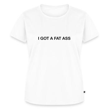 J’ai eu un gros cul - T-shirt Premium bio Femme - blanc - Devant - AI Model Female 172 dark (172cm)