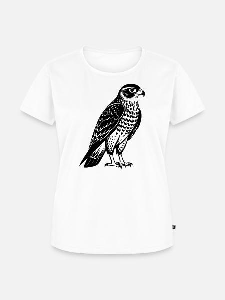 Rothaartiger Falke - Frauen Premium Bio T-Shirt - Weiß