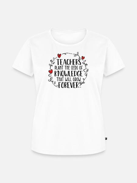 Lehrer sind wichtig - Frauen Premium Bio T-Shirt - Weiß