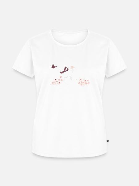 Windhund mit Freunden - Frauen Premium Bio T-Shirt - Weiß