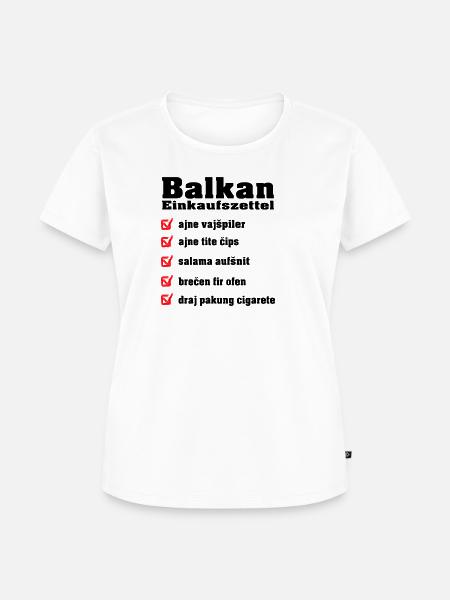einkaufszettel - Frauen Premium Bio T-Shirt - Weiß