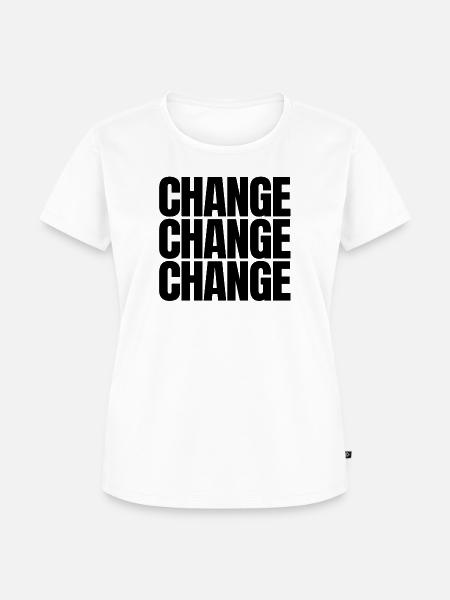CHANGE - Frauen Premium Bio T-Shirt - Weiß