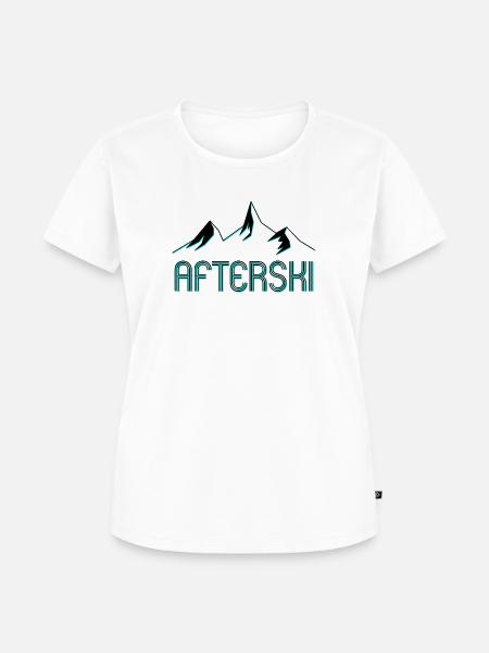 Afterski - Frauen Premium Bio T-Shirt - Weiß