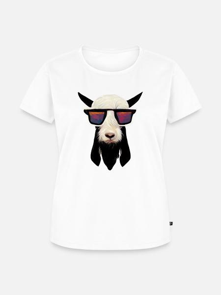 Funky Cow - Frauen Premium Bio T-Shirt - Weiß