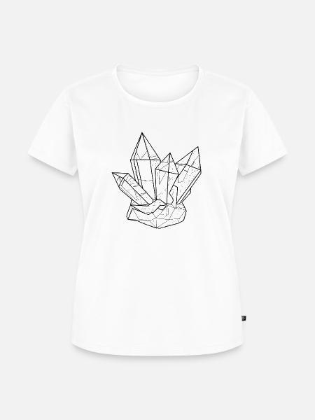 Crystal - Frauen Premium Bio T-Shirt - Weiß