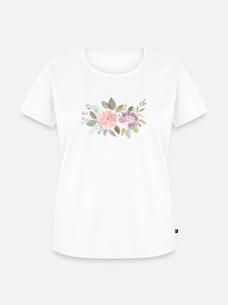 Blumendesign - Frauen Premium Bio T-Shirt - Weiß