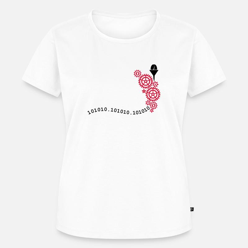 coffee to code (2c) - Women's Premium Organic T-shirt - white