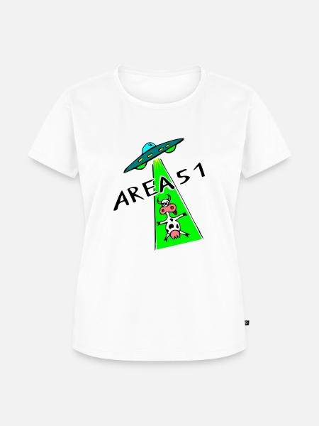 Area 51 - Frauen Premium Bio T-Shirt - Weiß