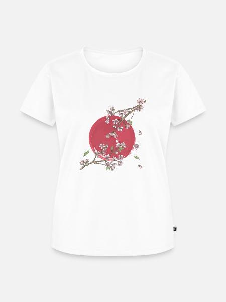 Japanische Kirschblüte Sakura - Frauen Premium Bio T-Shirt - 
