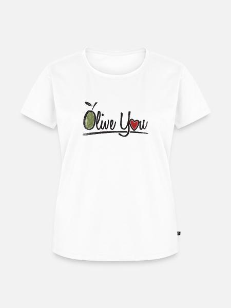 Olive Sie Geschenk - Frauen Premium Bio T-Shirt - Weiß