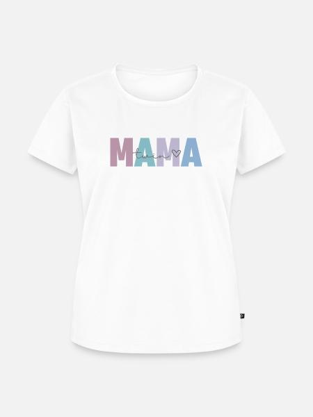 twin mama - Frauen Premium Bio T-Shirt - Weiß