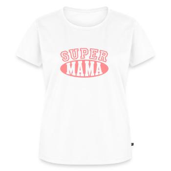 Super Mama - Frauen Premium Bio T-Shirt - Weiß - Vorne - AI Model Female 172 dark (172cm)