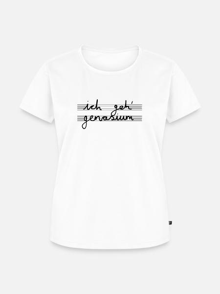 Gymnasium - Frauen Premium Bio T-Shirt - Weiß