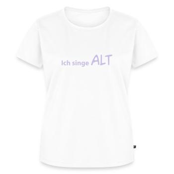 Alt statt Sopran - Frauen Premium Bio T-Shirt - Weiß - Vorne - AI Model Female 172 dark (172cm)