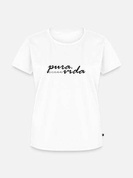 pura Vida schwarz - Frauen Premium Bio T-Shirt - Weiß