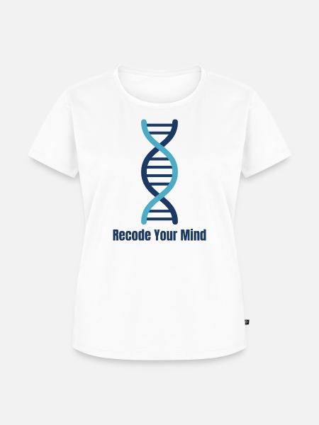 Recode Your Mind DNA Mindset - Frauen Premium Bio T-Shirt - Weiß