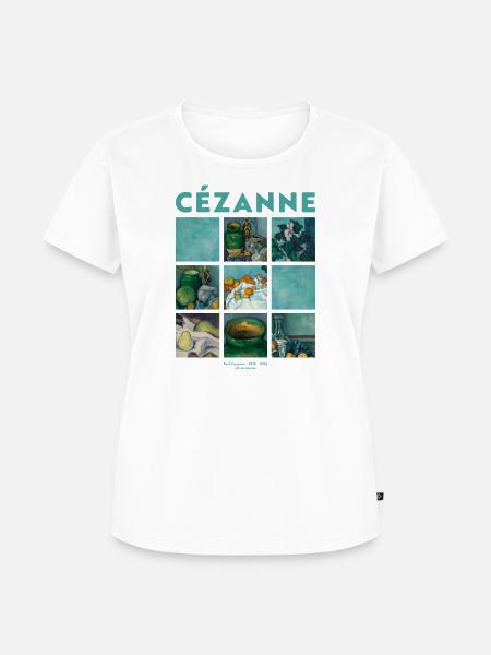 Kunst Malerei von Cezanne Impressionismus - Frauen Premium Bio T-Shirt - Weiß