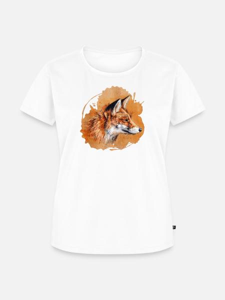 Fuchs | red fox - Frauen Premium Bio T-Shirt - Weiß