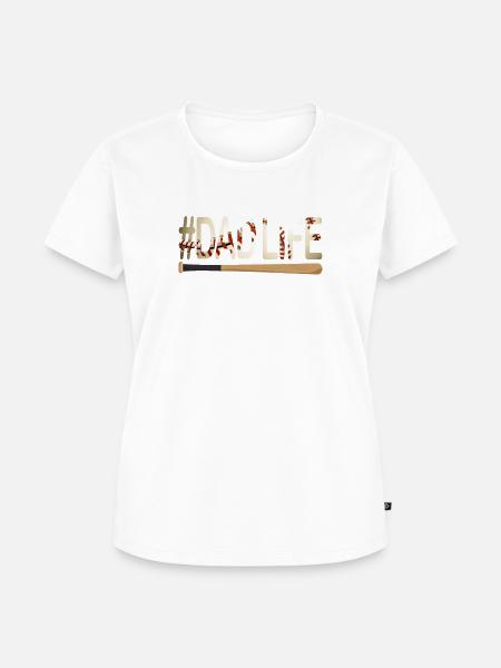 Baseball #Dadlife - Frauen Premium Bio T-Shirt - 