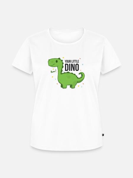 Kleiner Dino - Frauen Premium Bio T-Shirt - Weiß