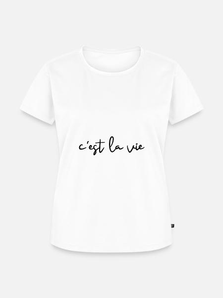 c'est la vie - Frauen Premium Bio T-Shirt - Weiß