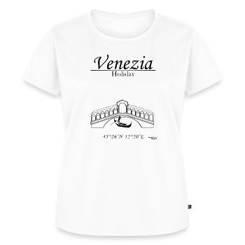 Venezia - Holiday - Women's Premium Organic T-shirt - white - Front - AI Model Female 172 dark (172cm)