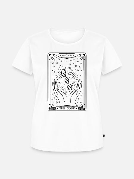 The Code (schwarz) - Frauen Premium Bio T-Shirt - Weiß
