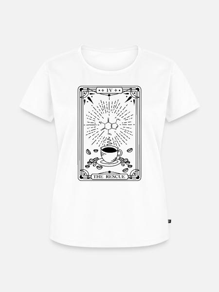 The Rescue (schwarz) - Frauen Premium Bio T-Shirt - Weiß