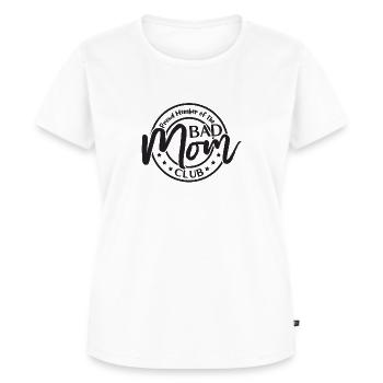 Bad Mom Club - Frauen Premium Bio T-Shirt - Weiß - Vorne - AI Model Female 172 dark (172cm)