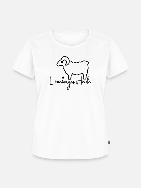 Heidschnucke Lüneburger Heide - Frauen Premium Bio T-Shirt - Weiß