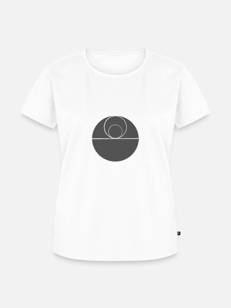 der schwarze Stern - Frauen Premium Bio T-Shirt - Weiß