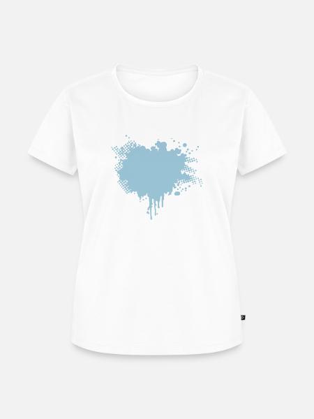 splatter - Frauen Premium Bio T-Shirt - Weiß