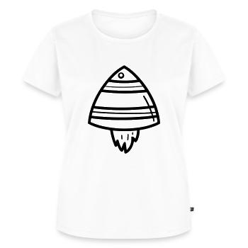 flying saucer - Women's Premium Organic T-shirt - white - Front - AI Model Female 172 dark (172cm)