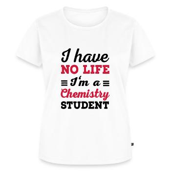 chemistry - Women's Premium Organic T-shirt - white - Front - AI Model Female 172 dark (172cm)