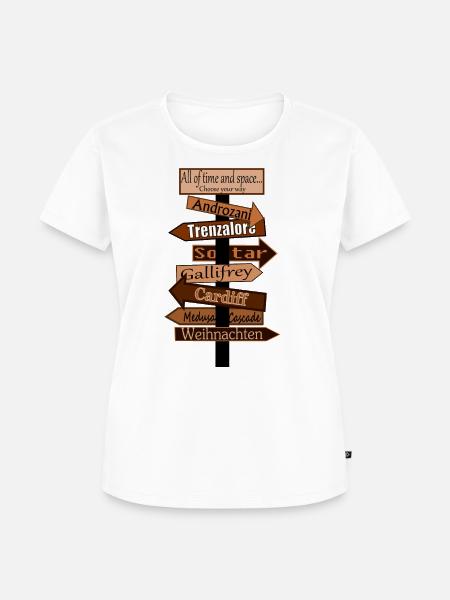 Wegweiser - Frauen Premium Bio T-Shirt - Weiß