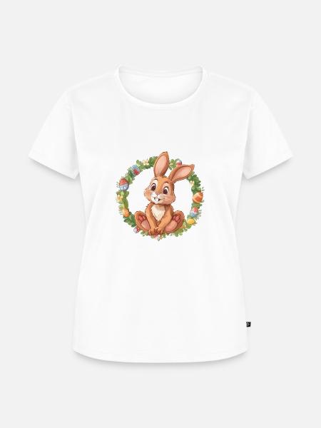 Frohe Ostern illustration - Frauen Premium Bio T-Shirt - Weiß