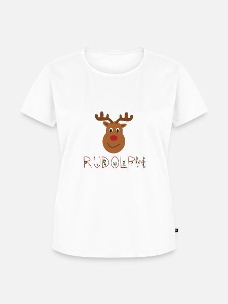 Rudolph Red Nose - Frauen Premium Bio T-Shirt - Weiß